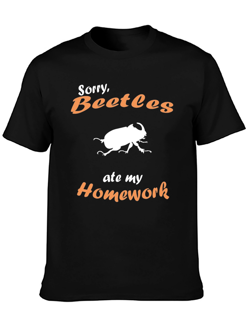 Funny Beetle Homework Excuse T-Shirt