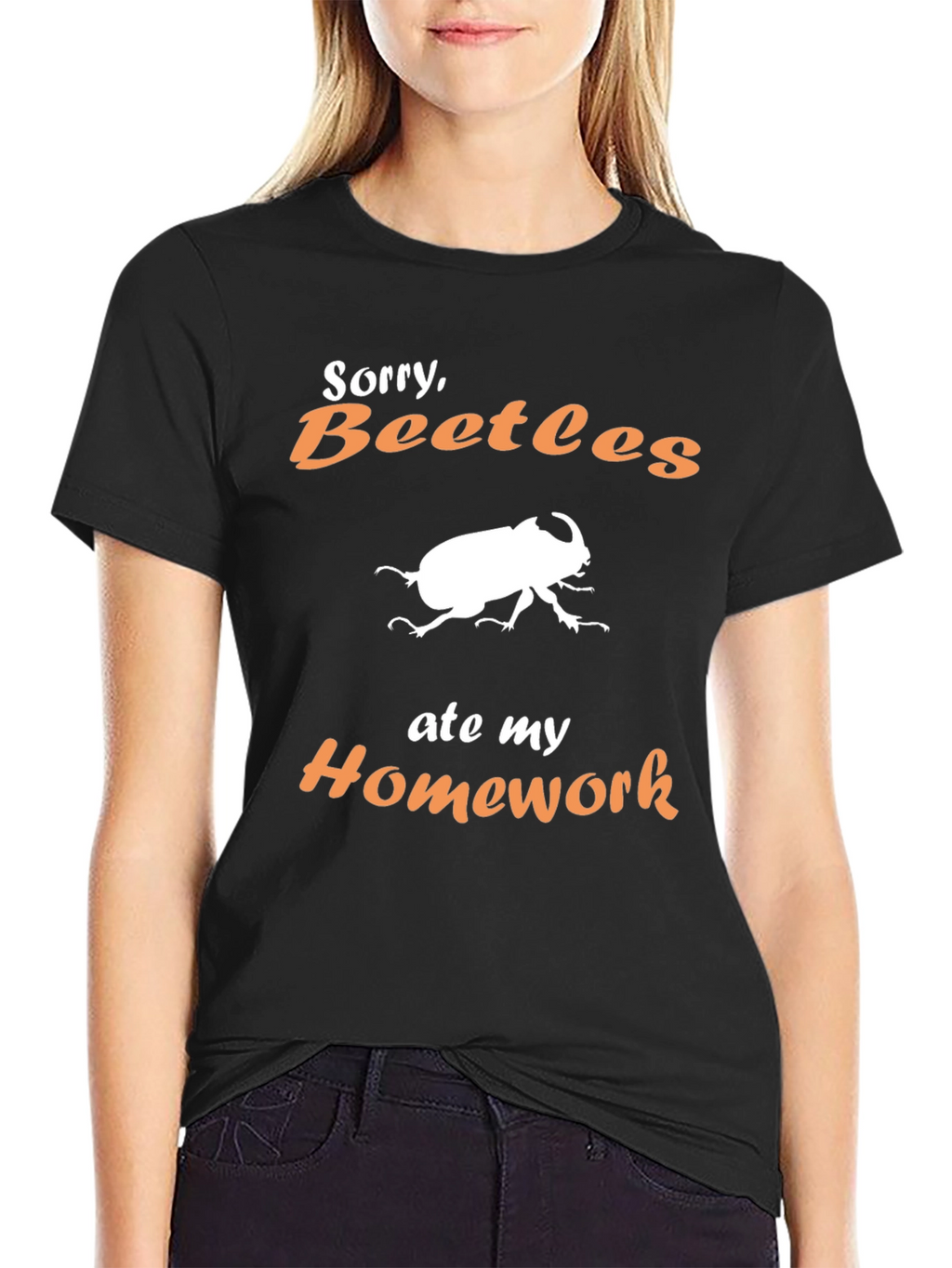 Funny Beetle Homework Excuse T-Shirt
