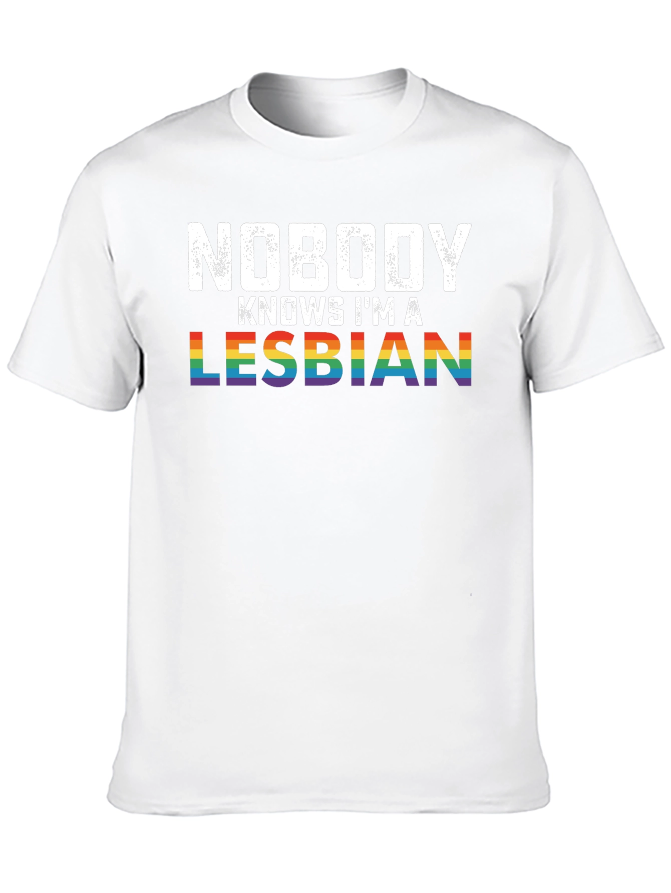 Nobody Knows Im a Lesbian Pride T-Shirt