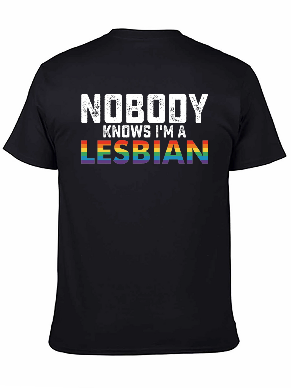 Nobody Knows Im a Lesbian Pride T-Shirt