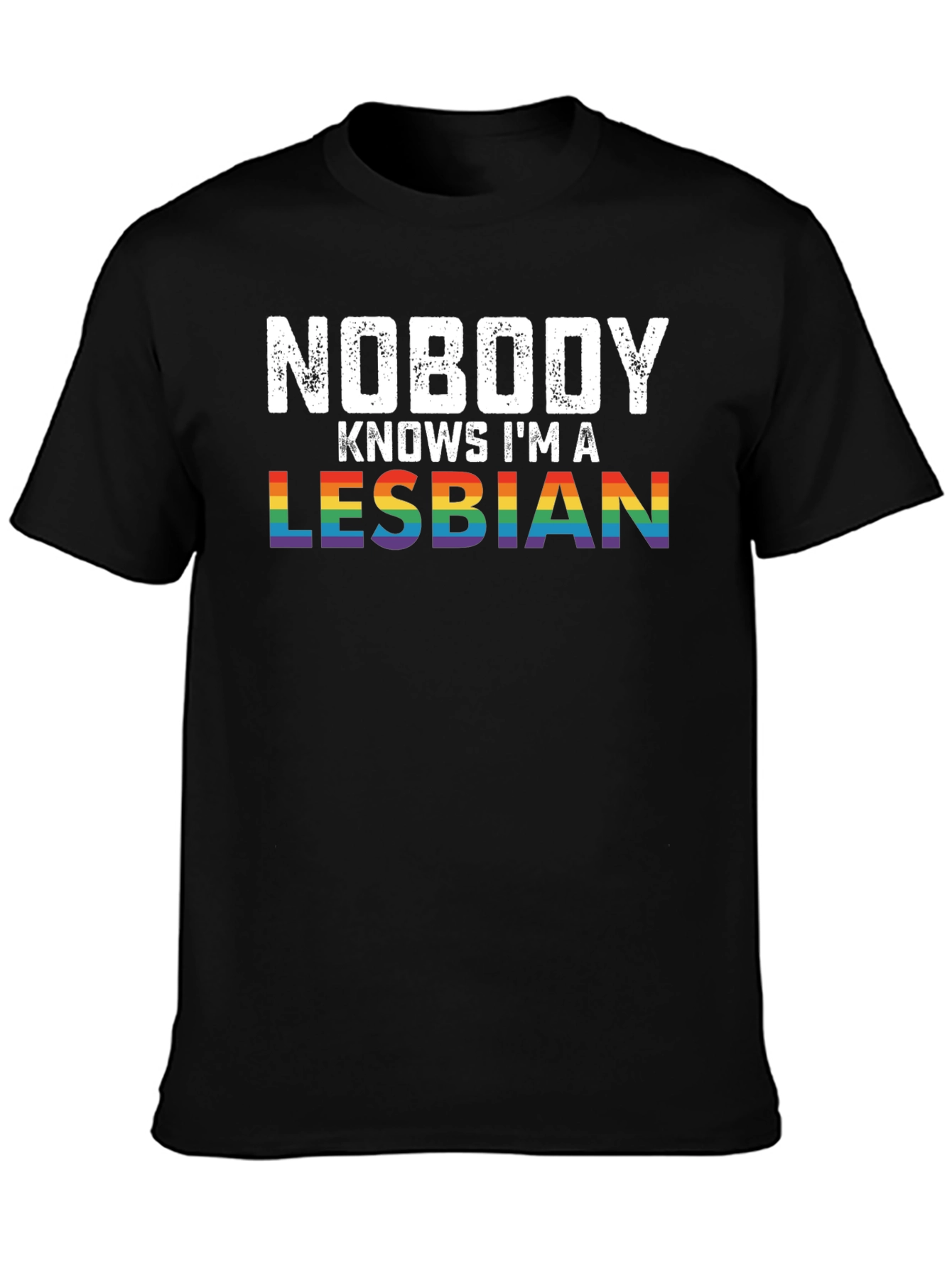 Nobody Knows Im a Lesbian Pride T-Shirt