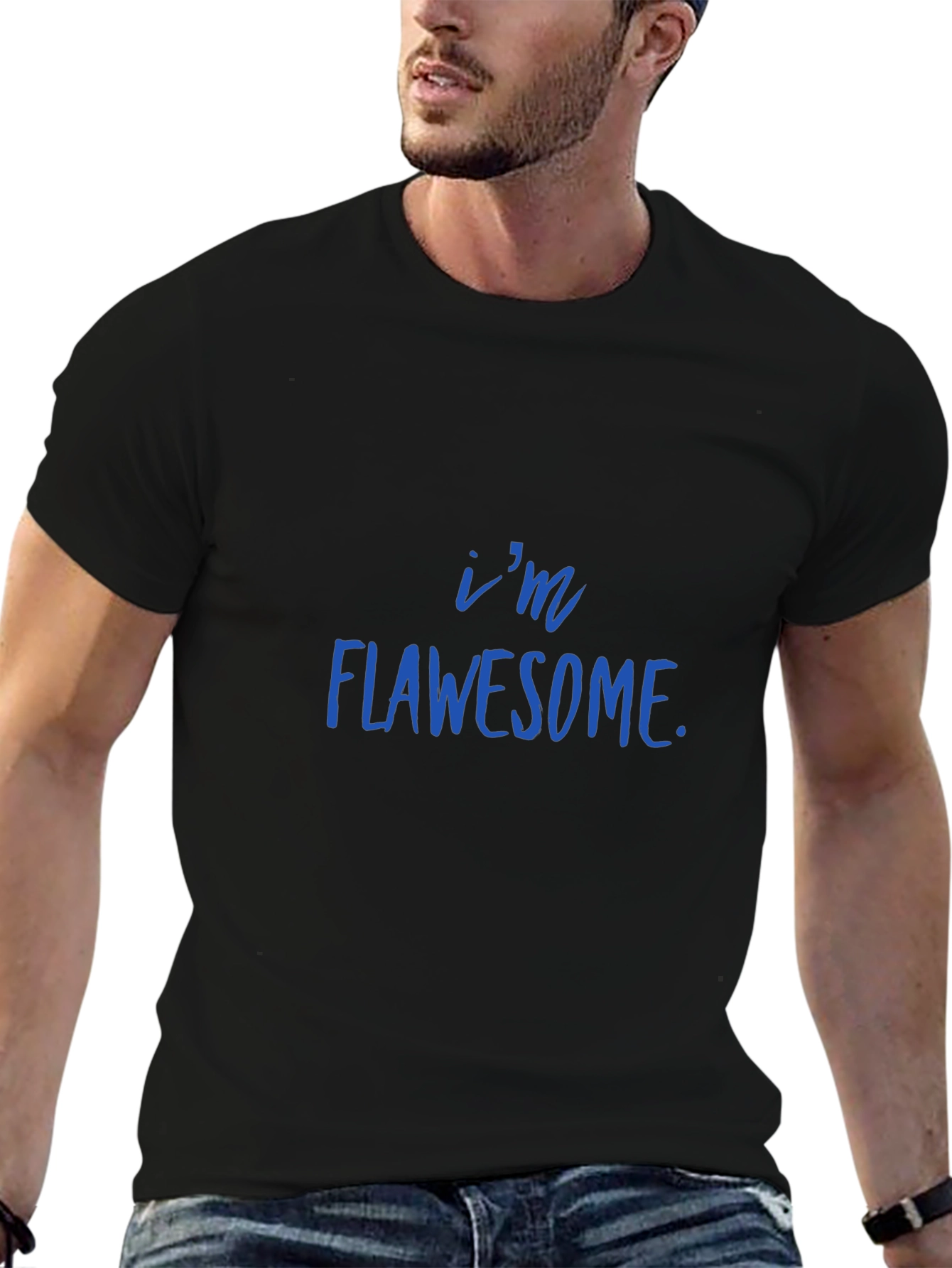 Flawsome Statement Graphic T-Shirt - Trendy Casual Tee