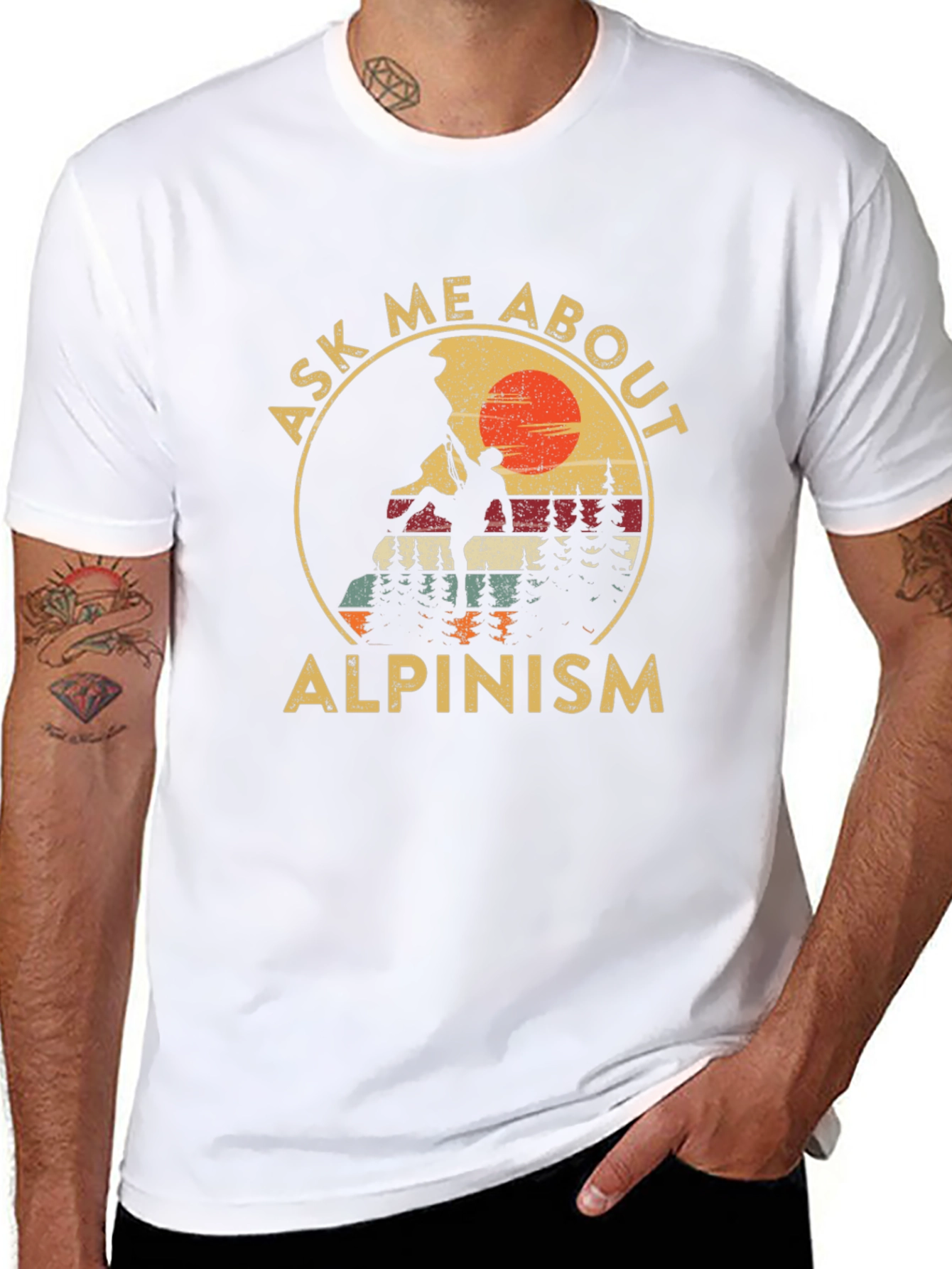 Alpinism Graphic Tee: Ask Me About Climbing!