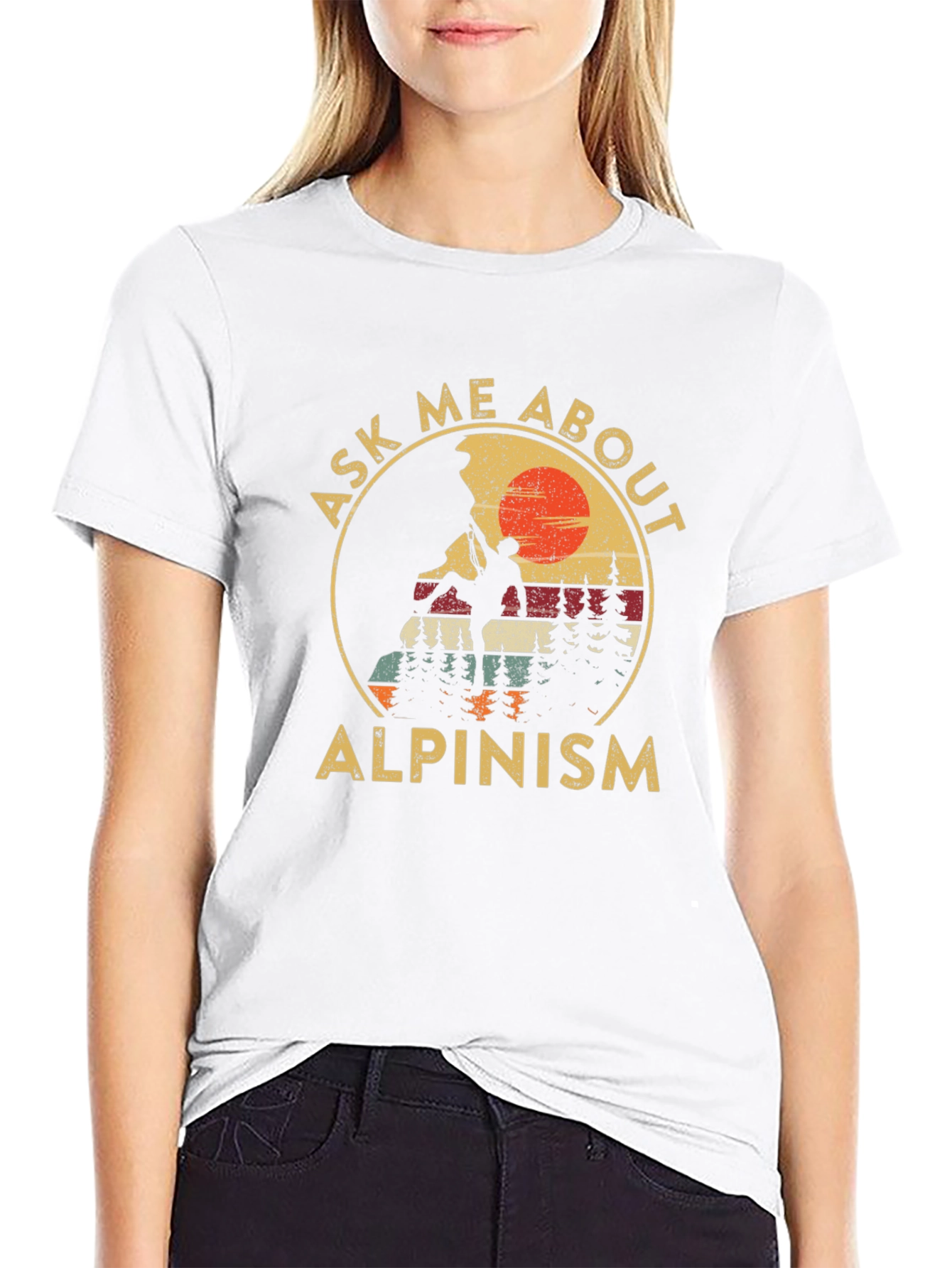 Alpinism Graphic Tee: Ask Me About Climbing!