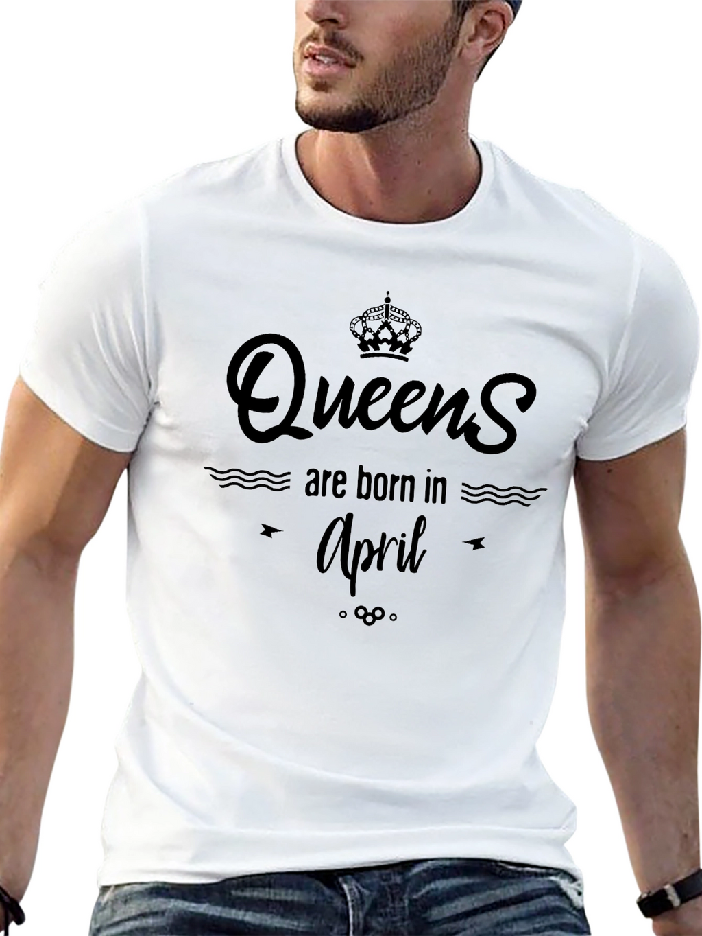 Queens Are Born In April T-Shirt