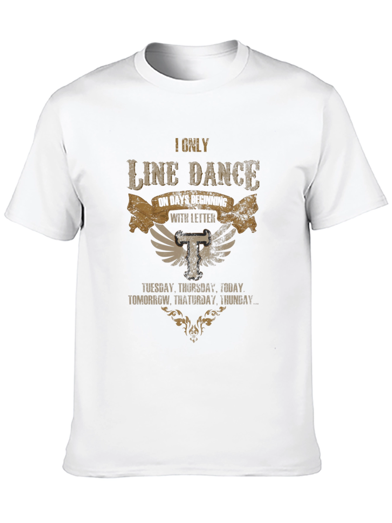 Line Dance T-Shirt - Days Starting with T