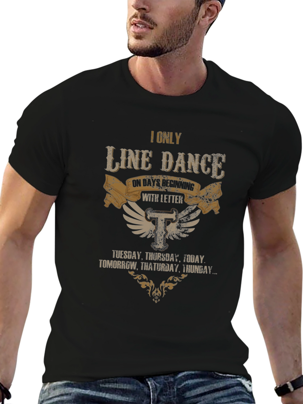Line Dance T-Shirt - Days Starting with T
