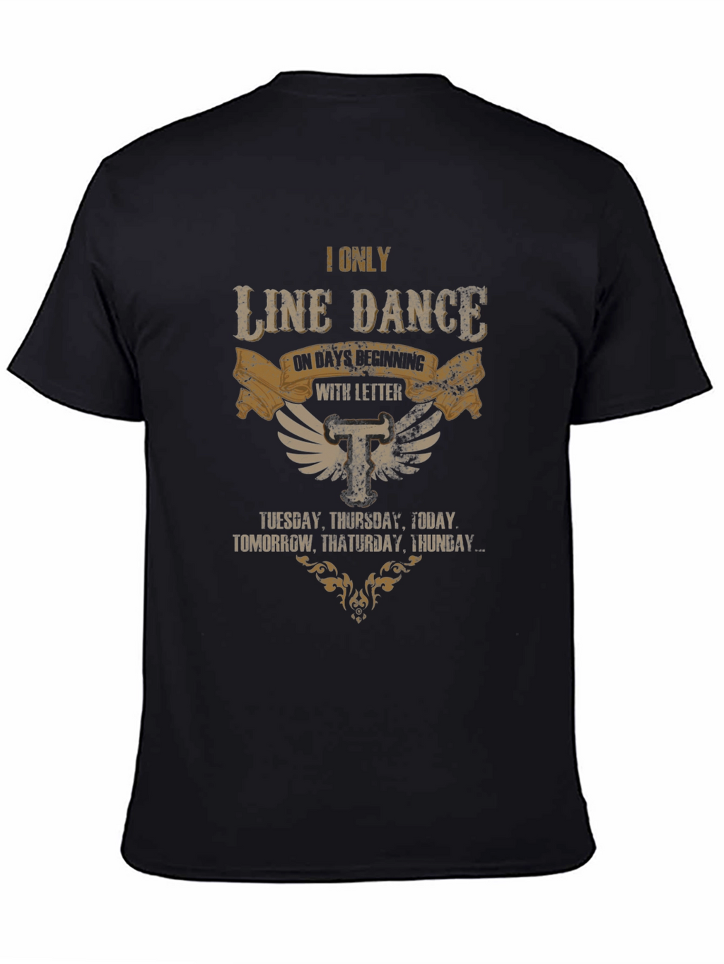 Line Dance T-Shirt - Days Starting with T