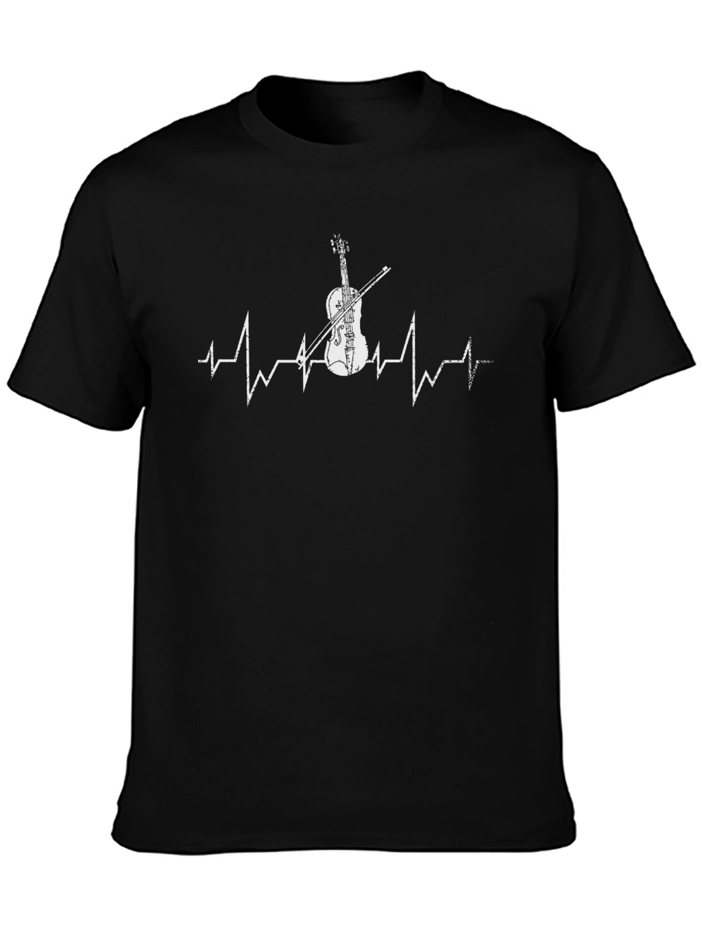 Violin Heartbeat Graphic Tee - Music Lover Shirt