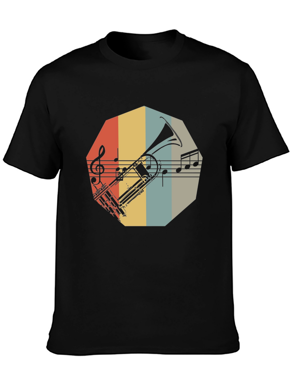 Retro Trombone Music T-Shirt