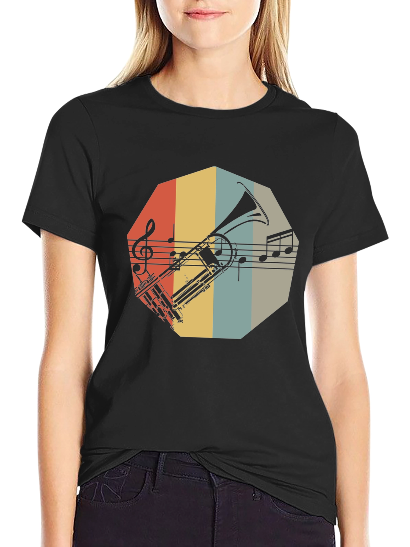 Retro Trombone Music T-Shirt