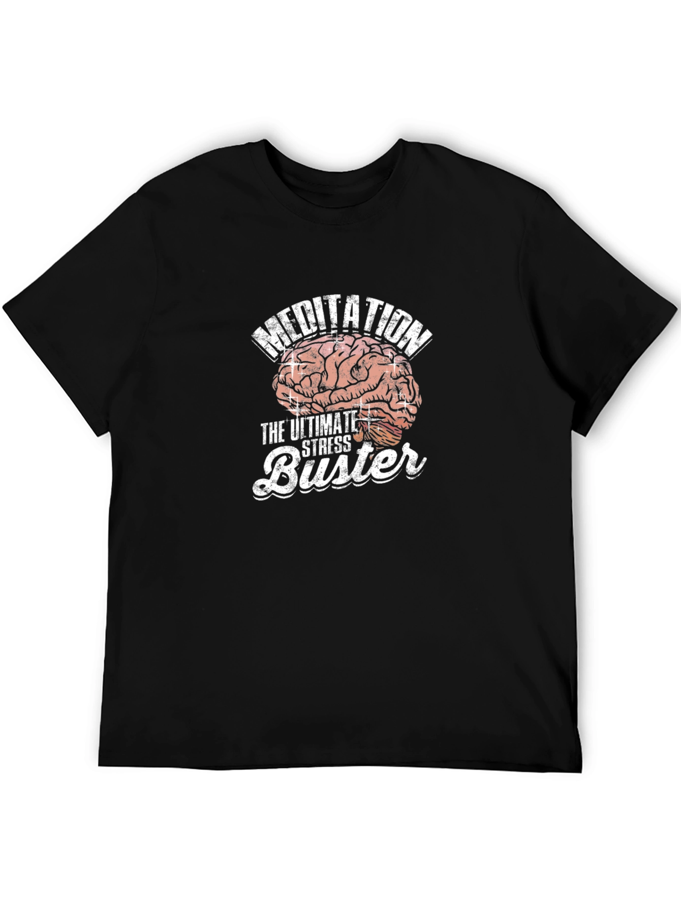 Meditation Brain Tee: Ultimate Stress Buster T-Shirt