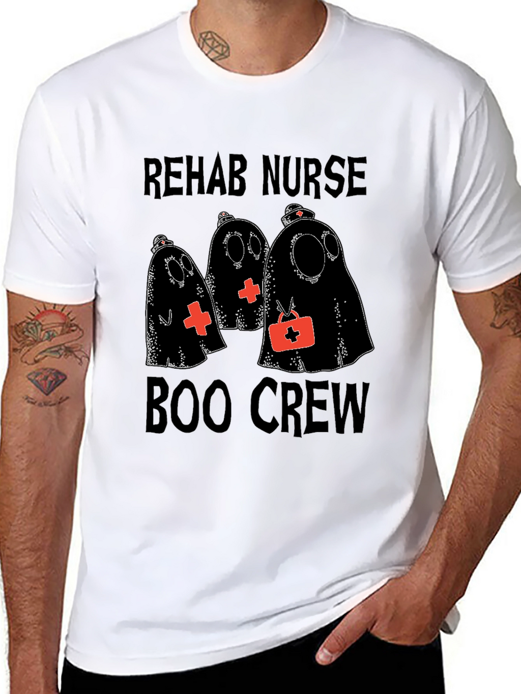 Rehab Nurse Boo Crew Halloween T-Shirt