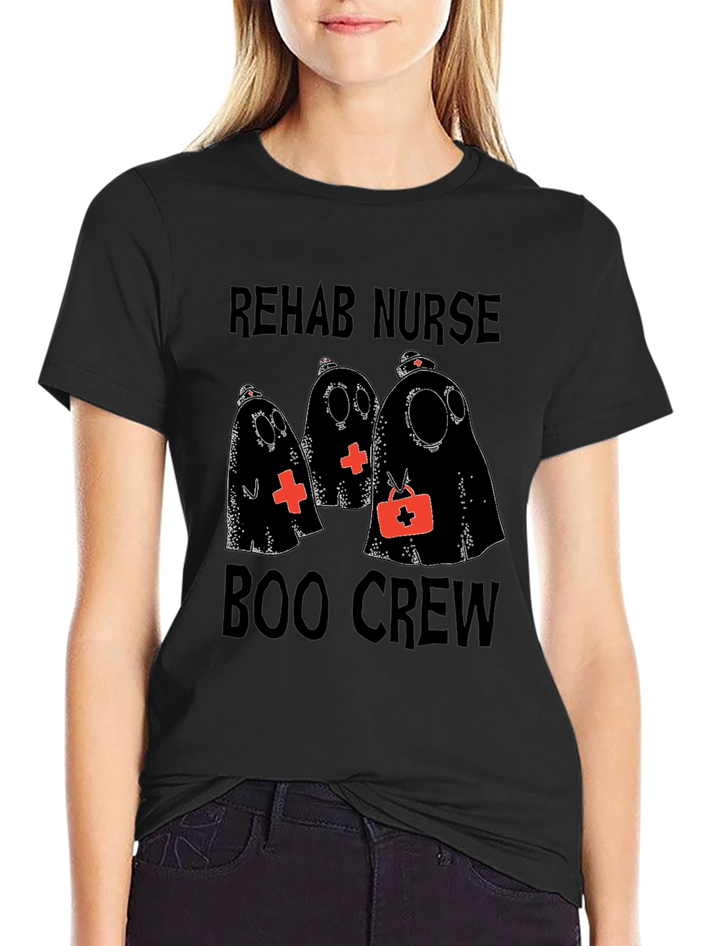Rehab Nurse Boo Crew Halloween T-Shirt