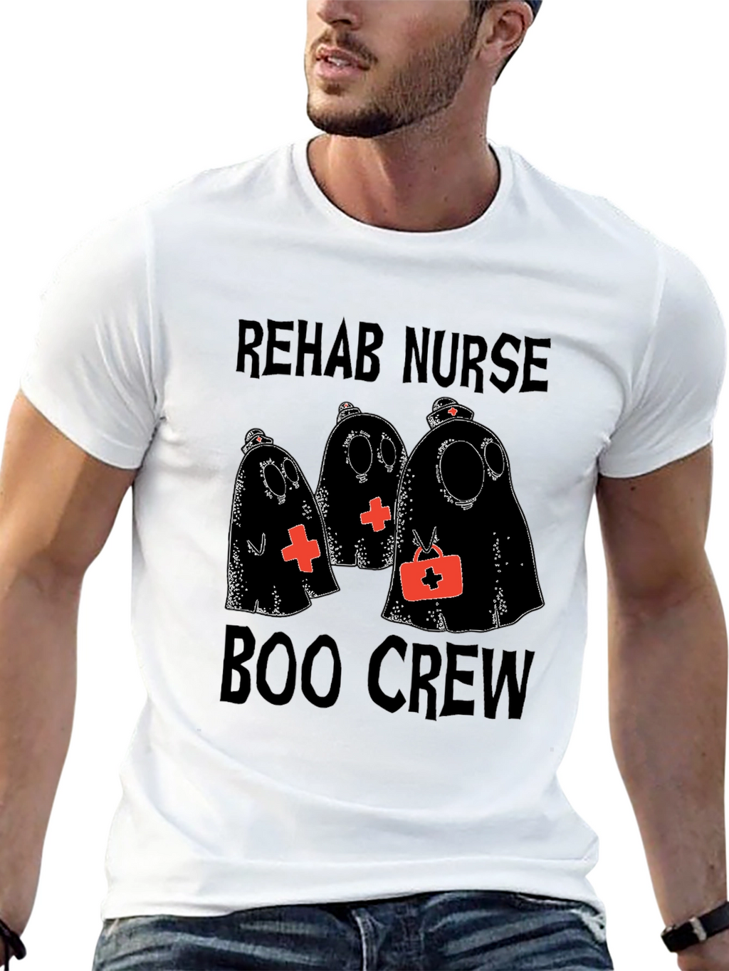 Rehab Nurse Boo Crew Halloween T-Shirt