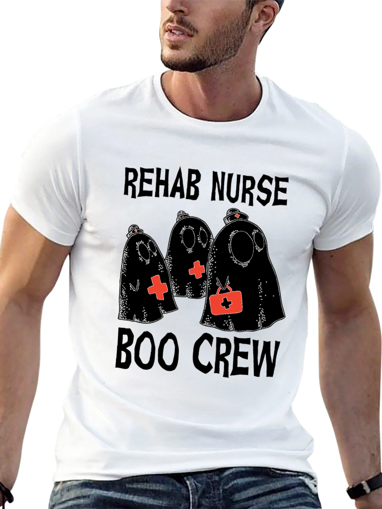 Rehab Nurse Boo Crew Halloween T-Shirt