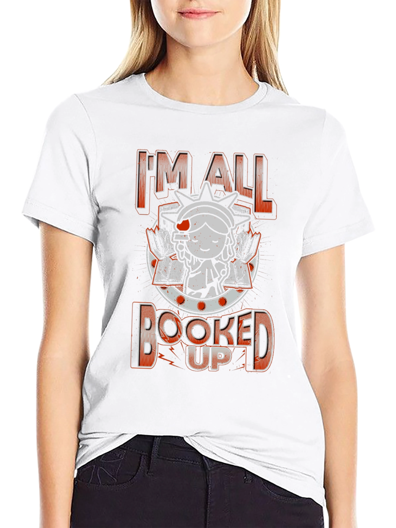 Im All Booked Up T-Shirt - Book Lover Tee