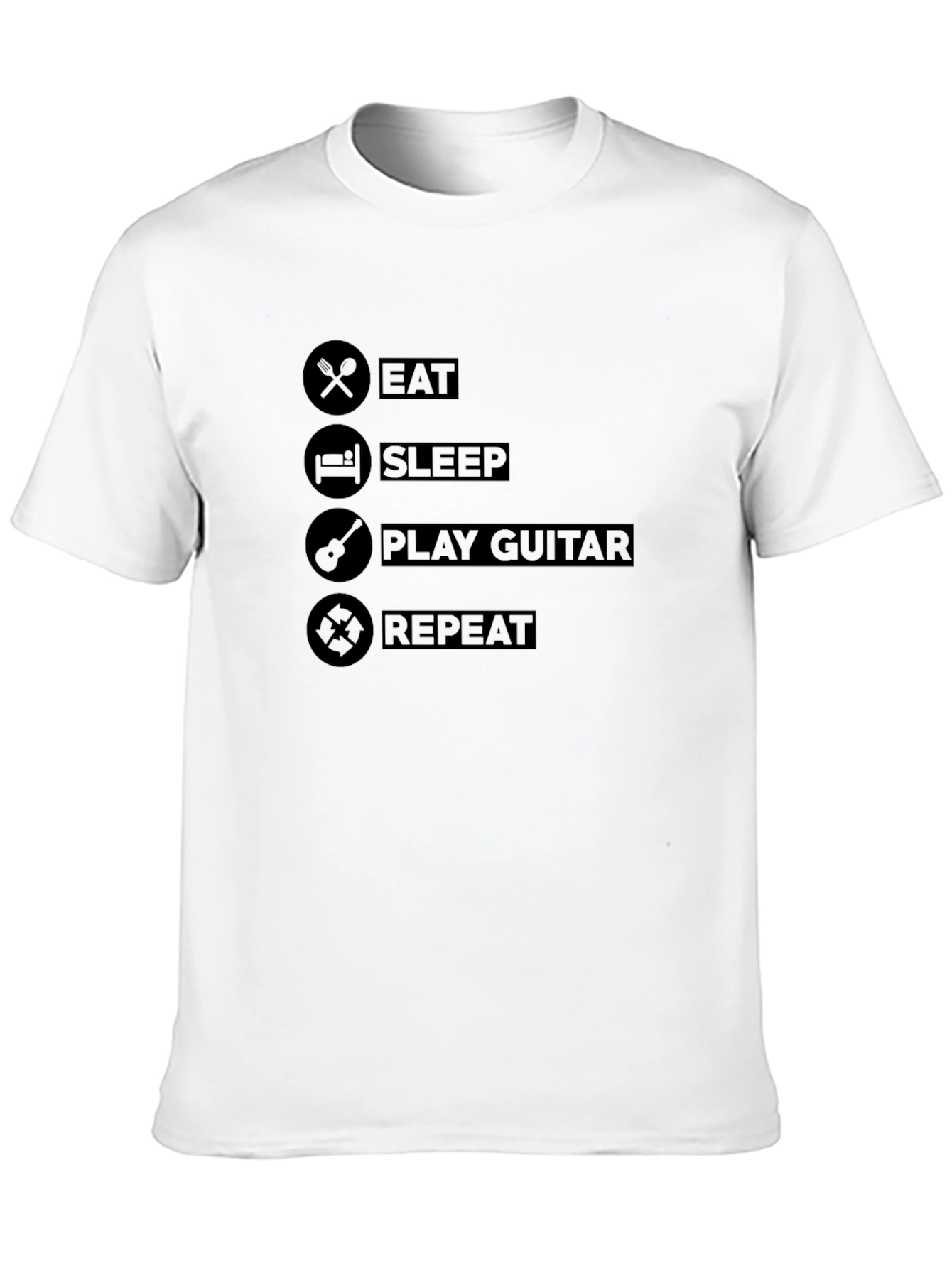 Eat Sleep Play Guitar Repeat T-Shirt