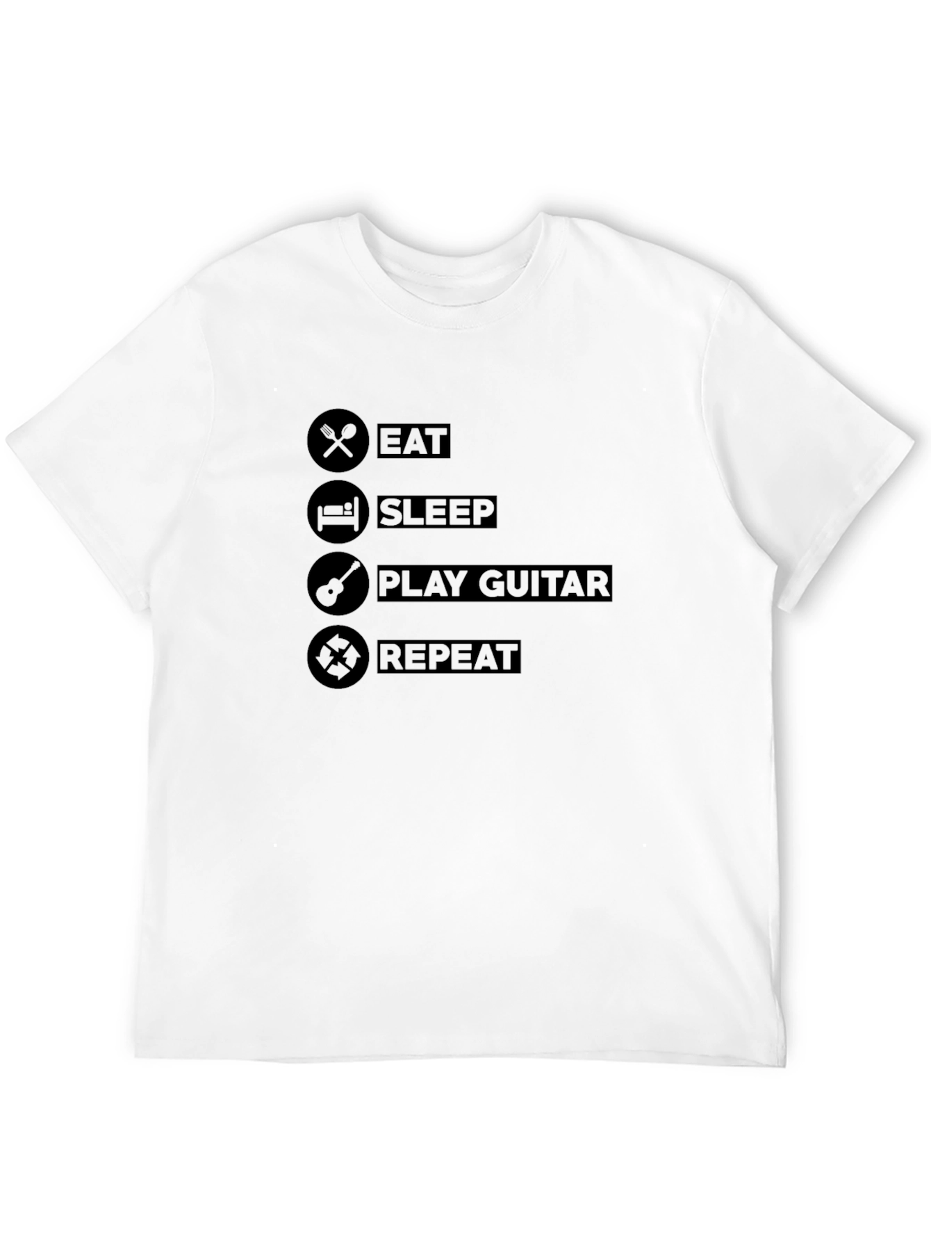 Eat Sleep Play Guitar Repeat T-Shirt