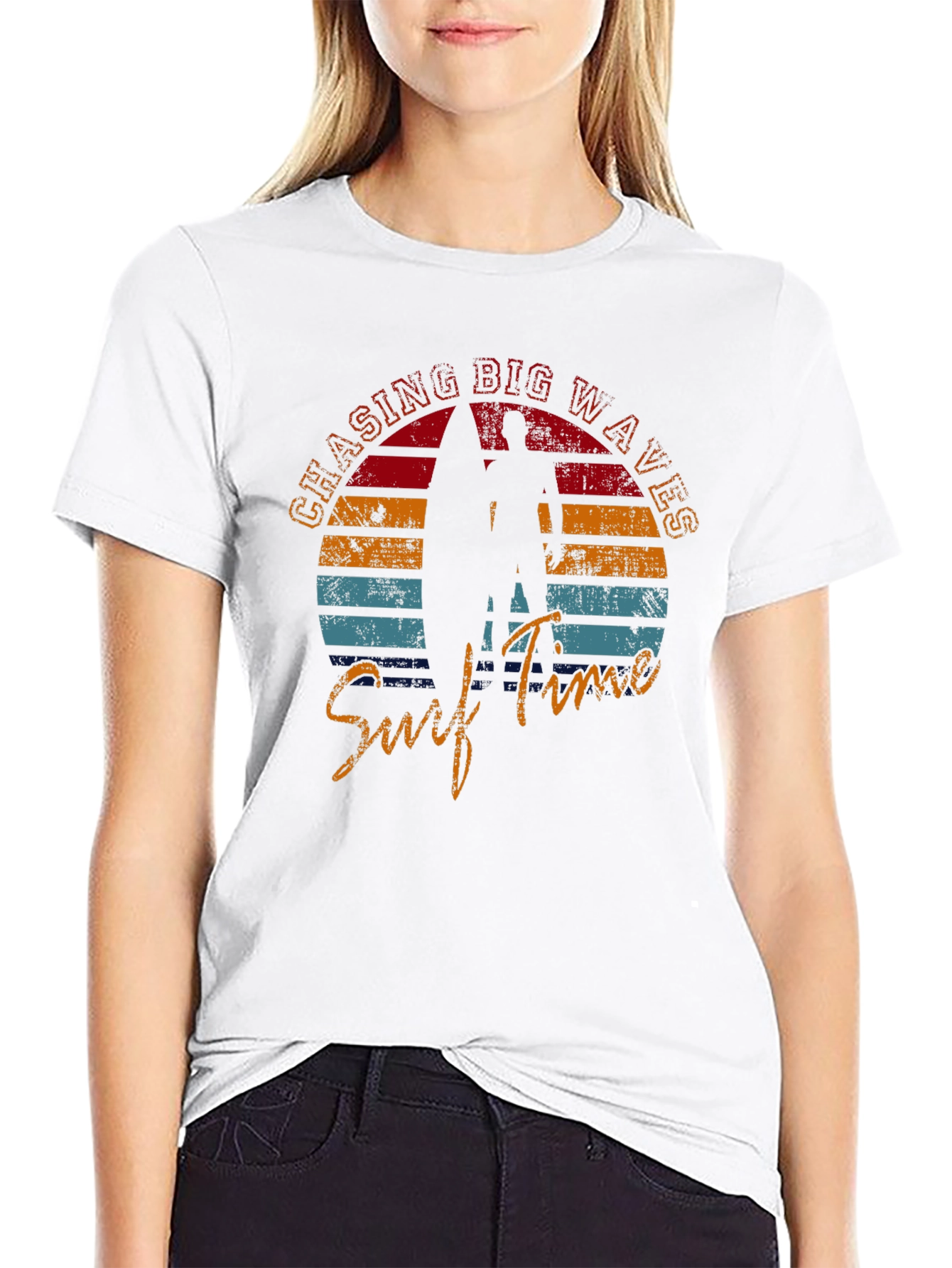 Surf Time Graphic Tee - Chasing Big Waves