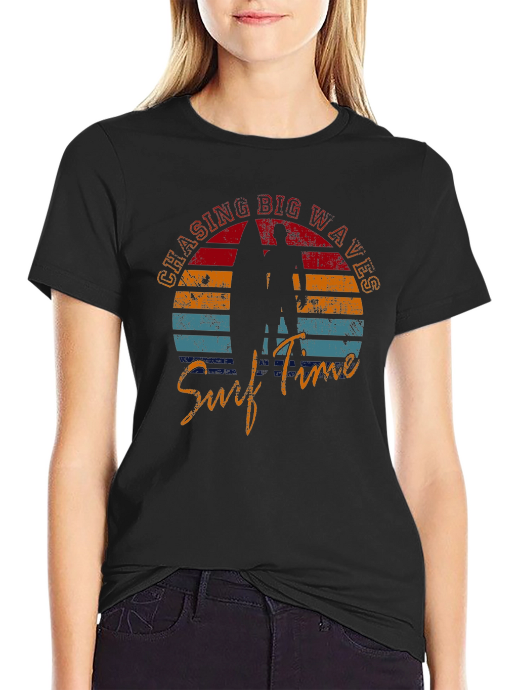 Surf Time Graphic Tee - Chasing Big Waves