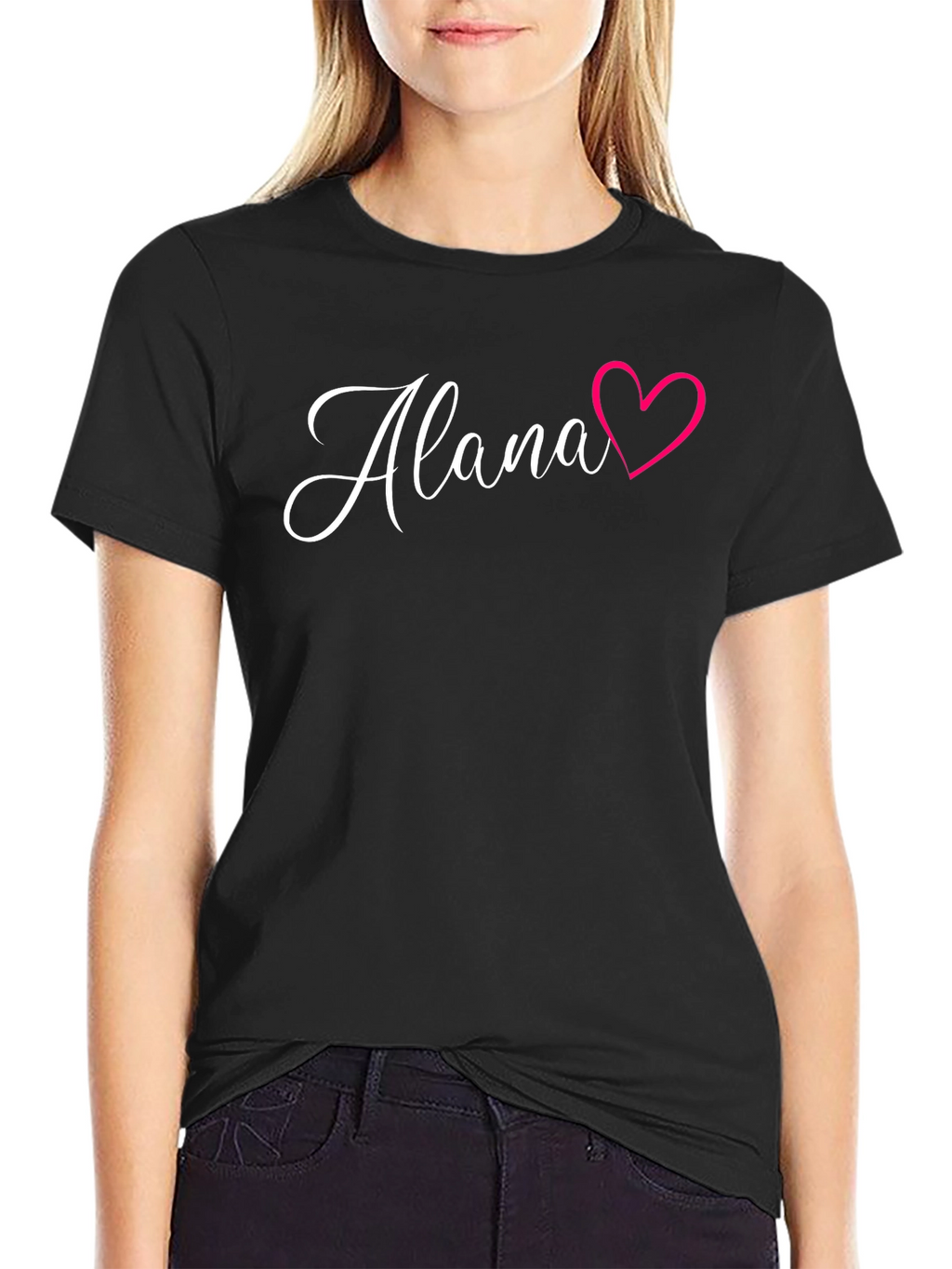 Alana Heart Graphic T-Shirt - Personalized