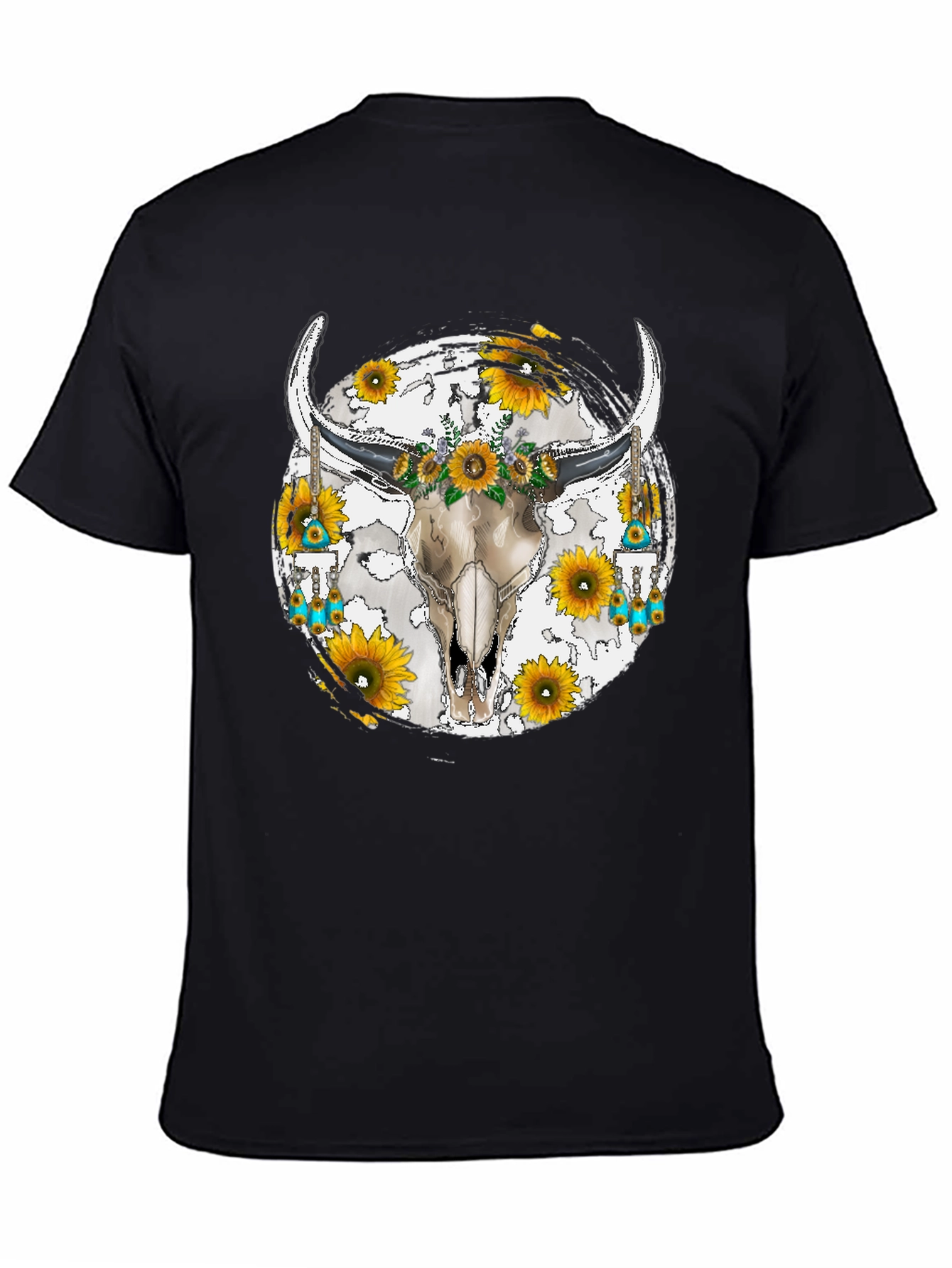 Skull & Sunflower Graphic Tee