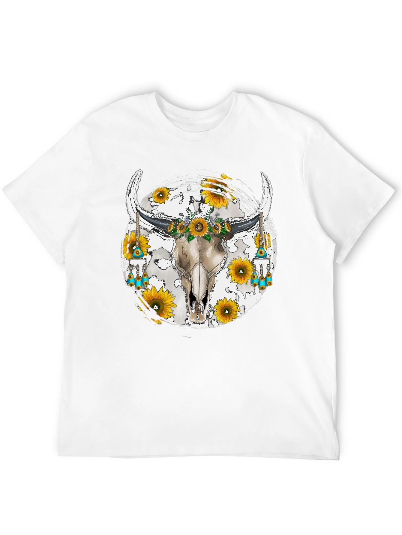 Skull & Sunflower Graphic Tee