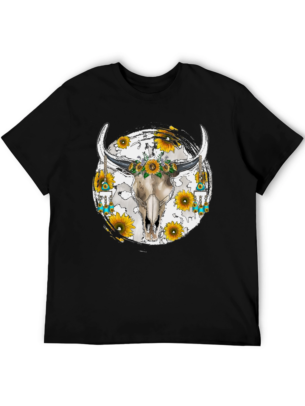 Skull & Sunflower Graphic Tee