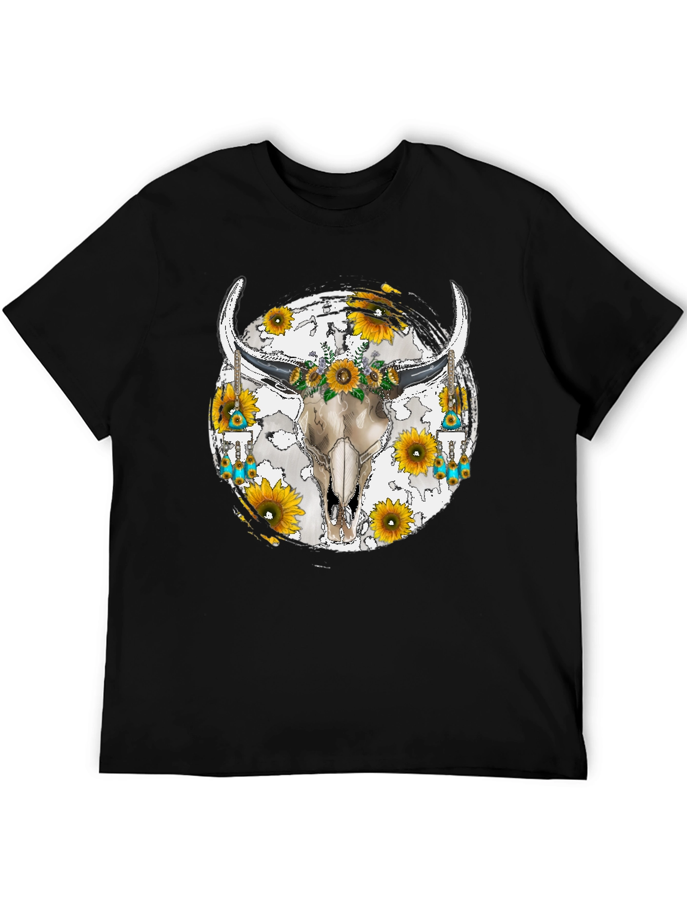 Skull & Sunflower Graphic Tee