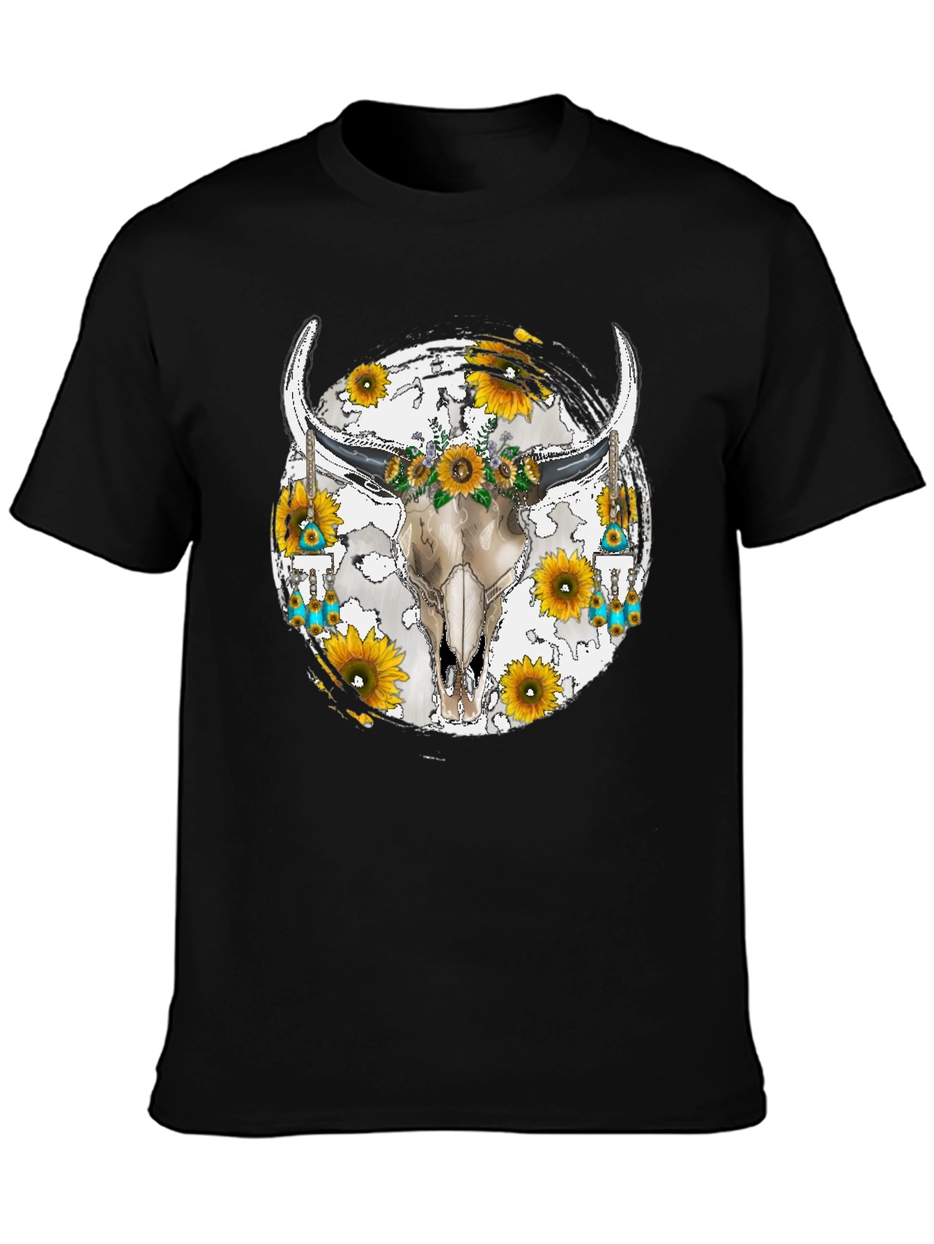 Skull & Sunflower Graphic Tee