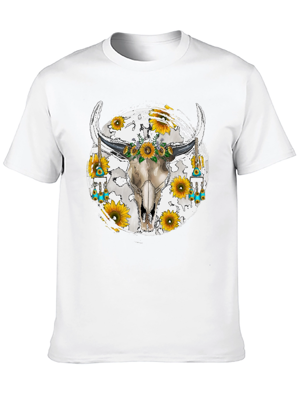 Skull & Sunflower Graphic Tee