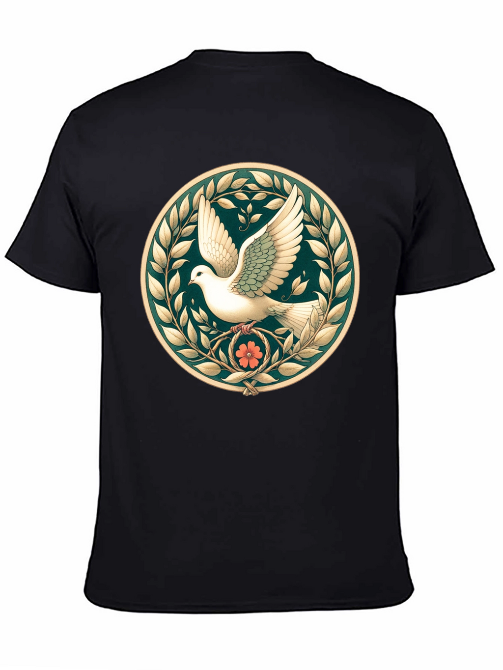 Peace Dove Graphic Tee - Black Unisex Shirt