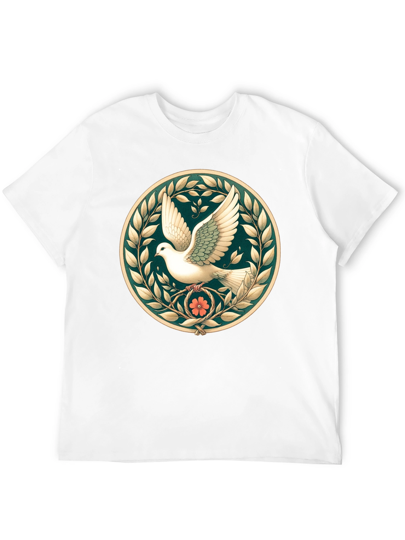 Peace Dove Graphic Tee - Black Unisex Shirt