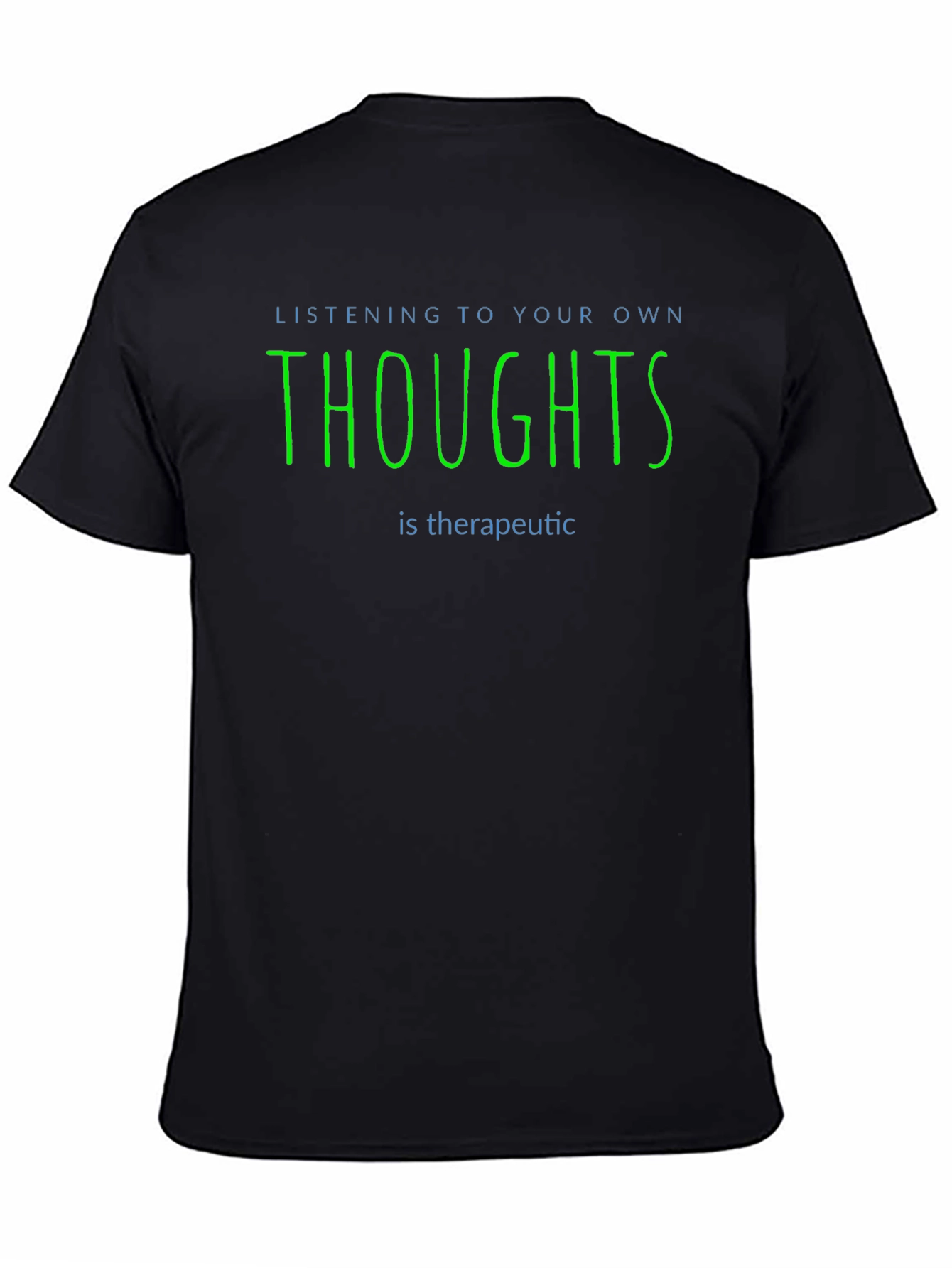 Therapeutic Thoughts Graphic T-Shirt - Black
