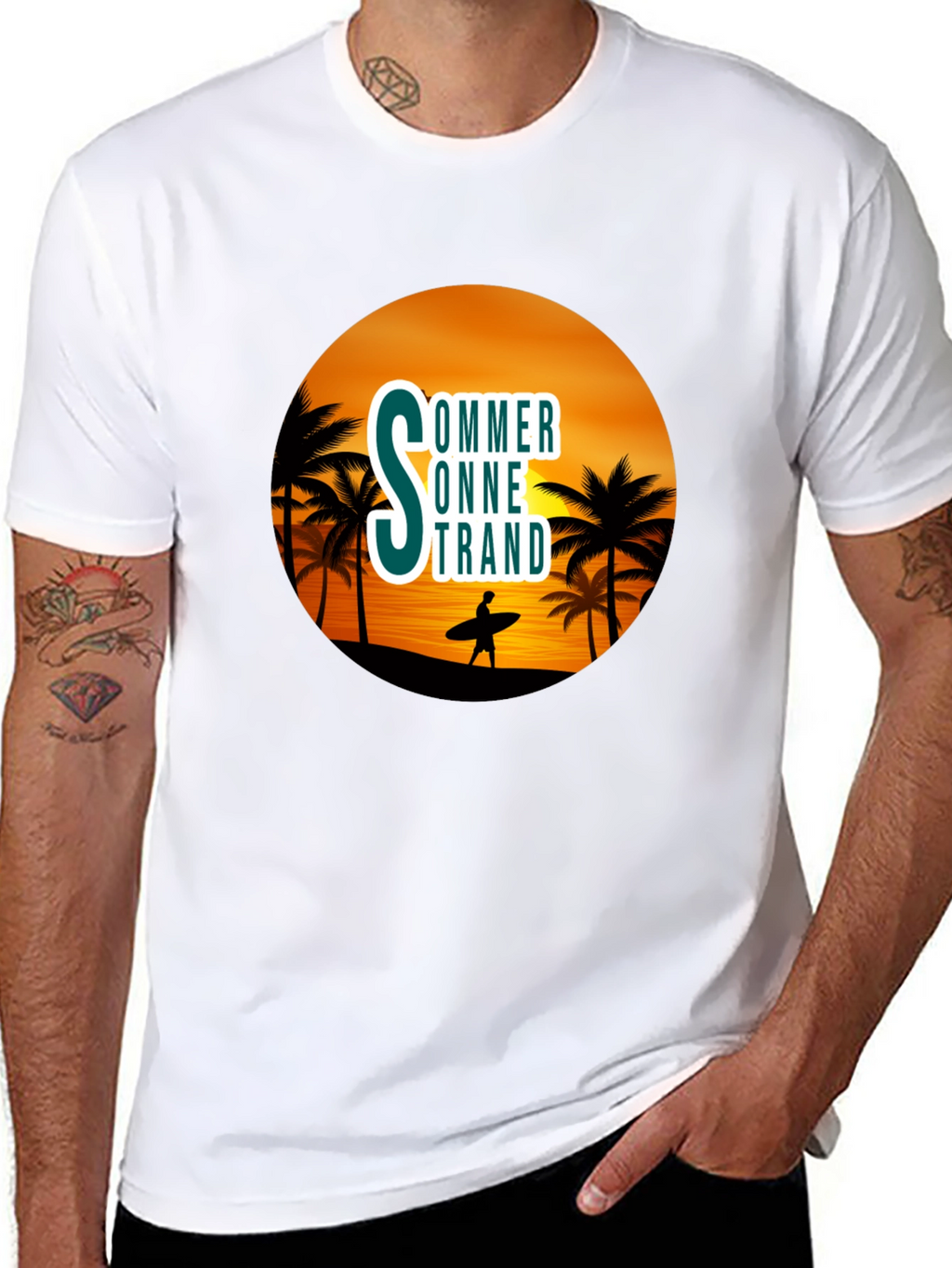 Summer Beach Graphic T-Shirt