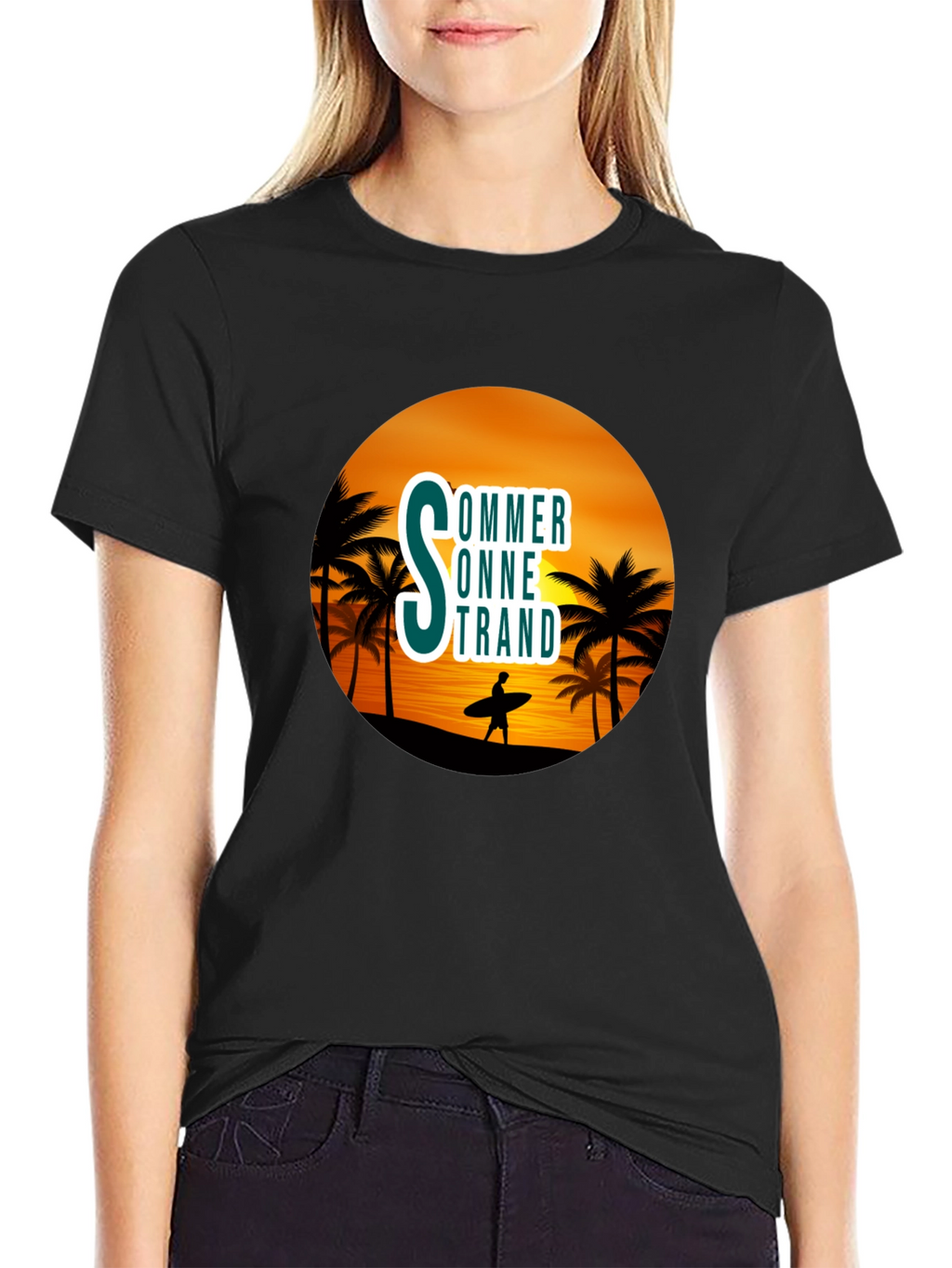 Summer Beach Graphic T-Shirt