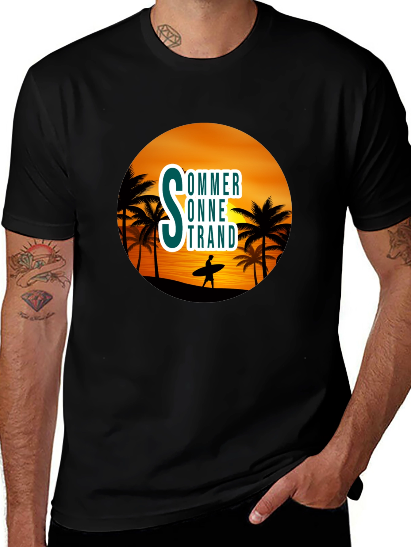 Summer Beach Graphic T-Shirt