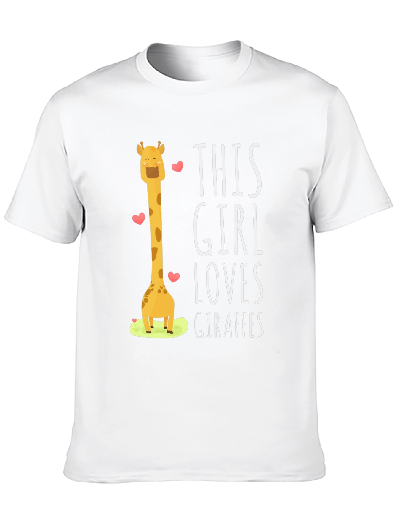 Giraffe Lover Black T-Shirt