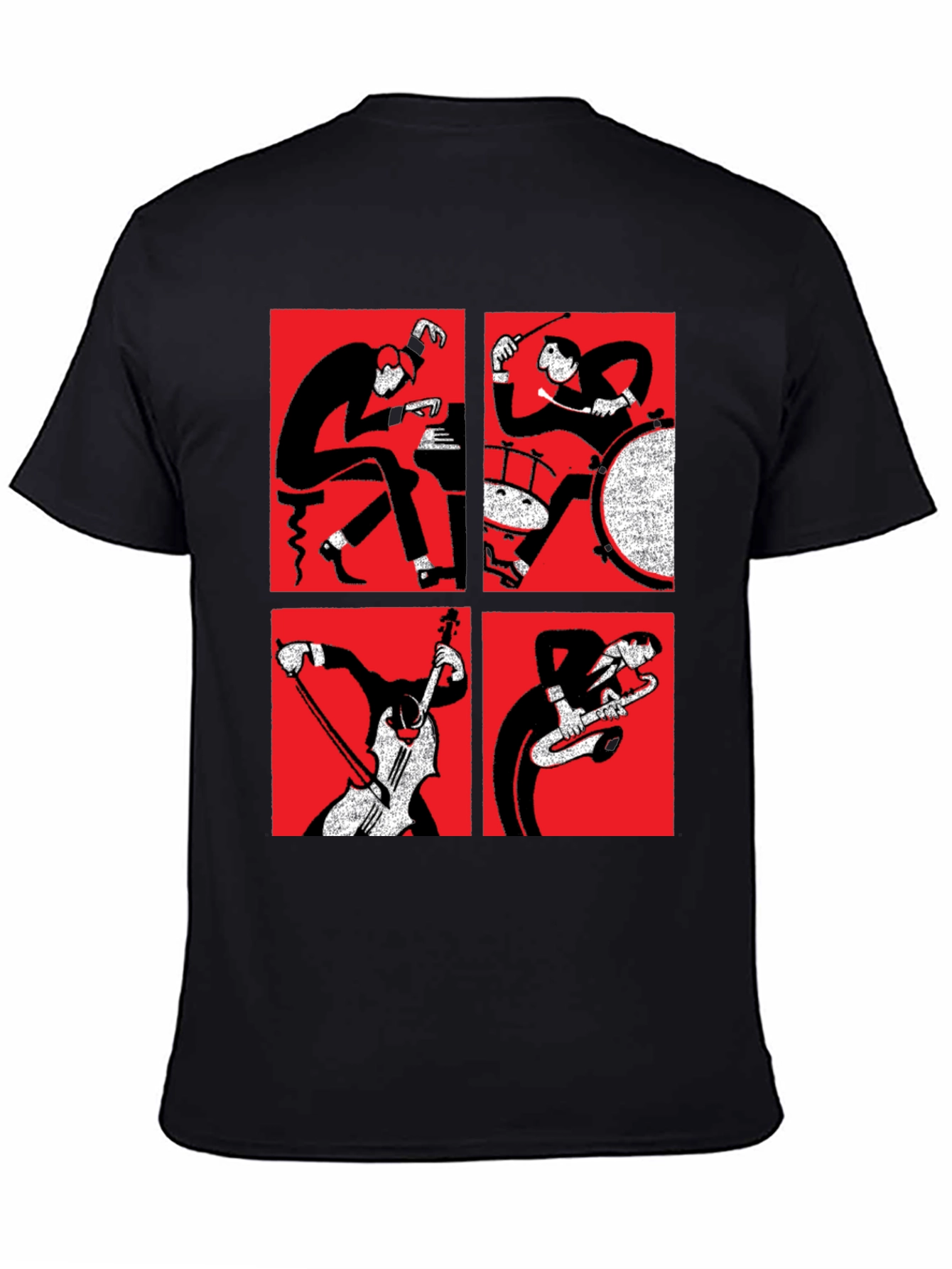 Jazz Quartet Graphic Print T-Shirt