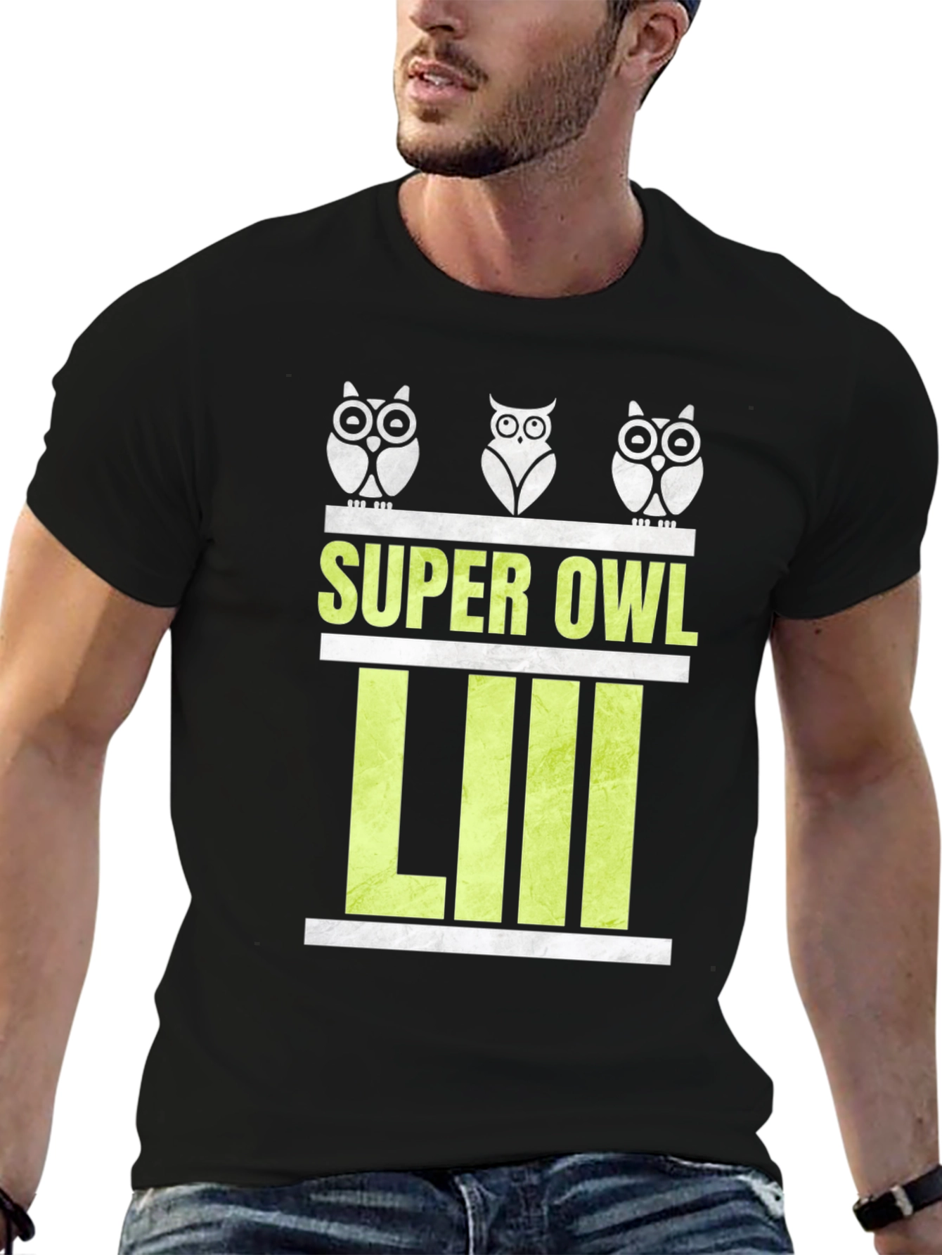 Super Owl LIII Black Graphic Tee