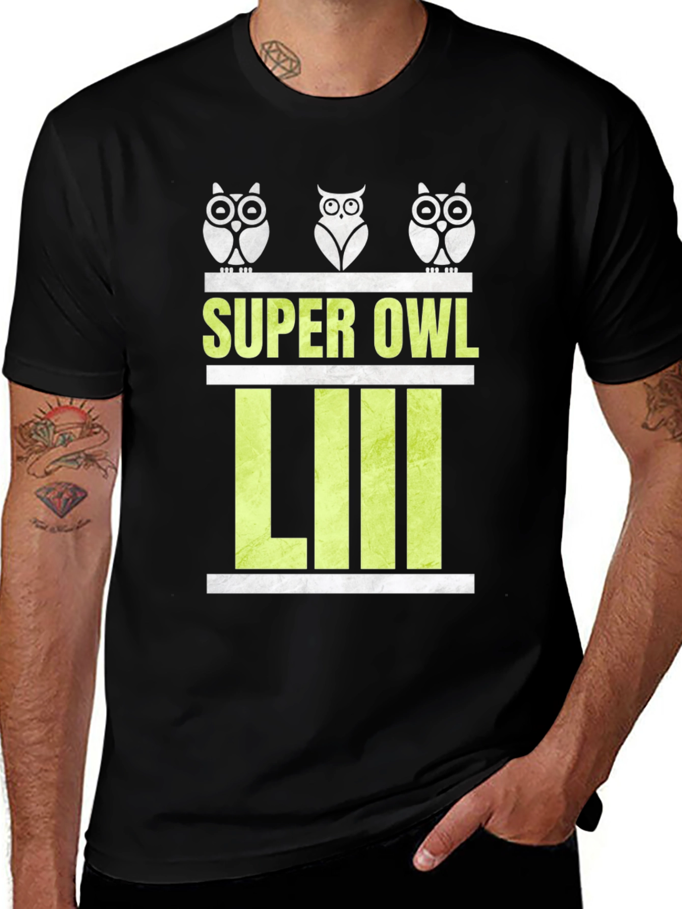 Super Owl LIII Black Graphic Tee