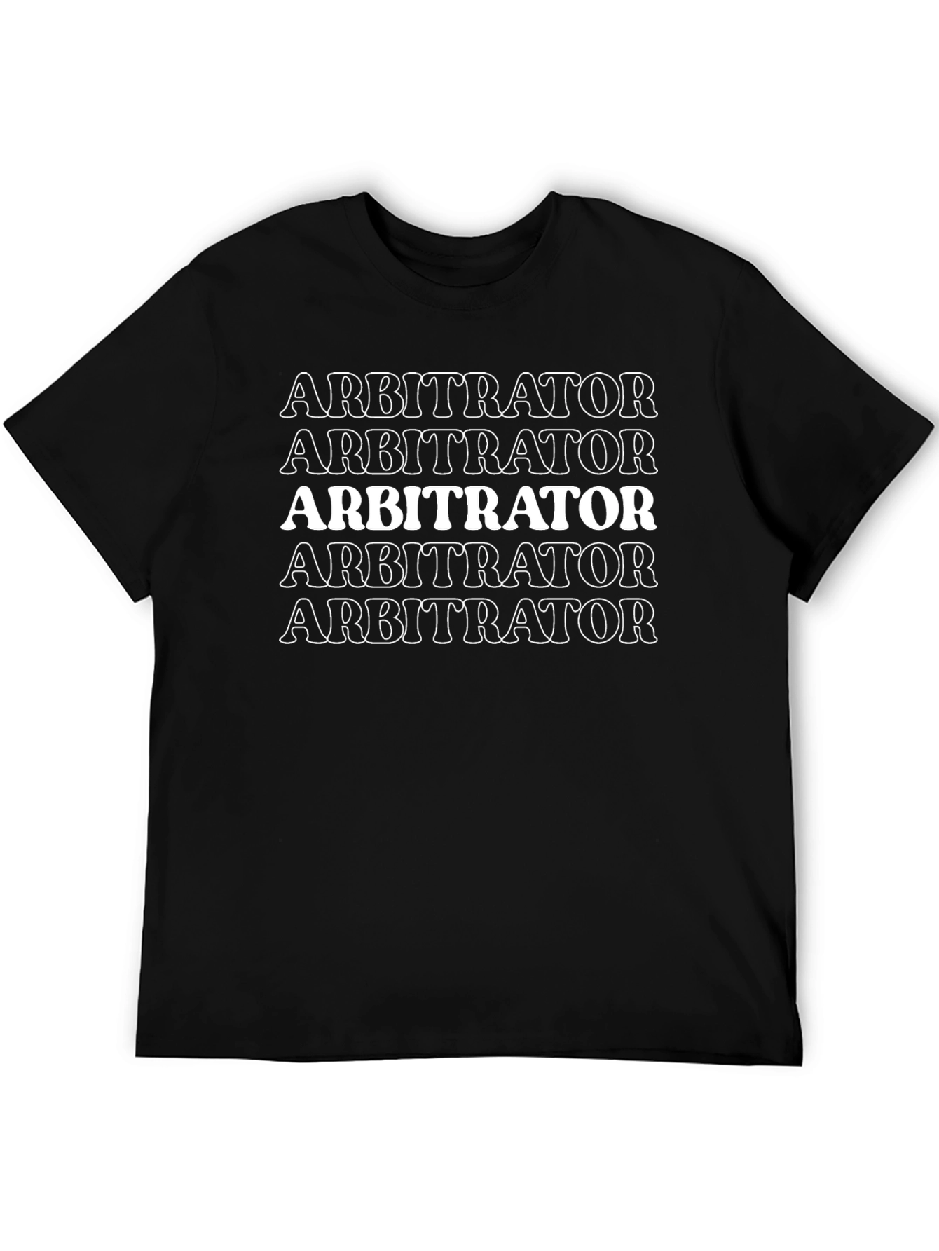 Arbitrator Graphic Tee - Stylish Black Cotton T-Shirt