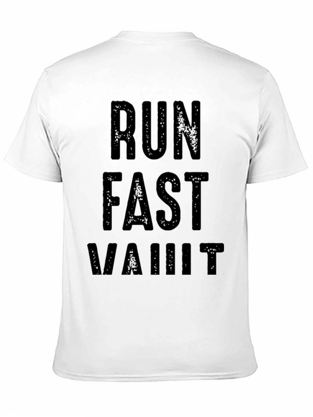Run Fast Vault T-Shirt - Black Graphic Tee