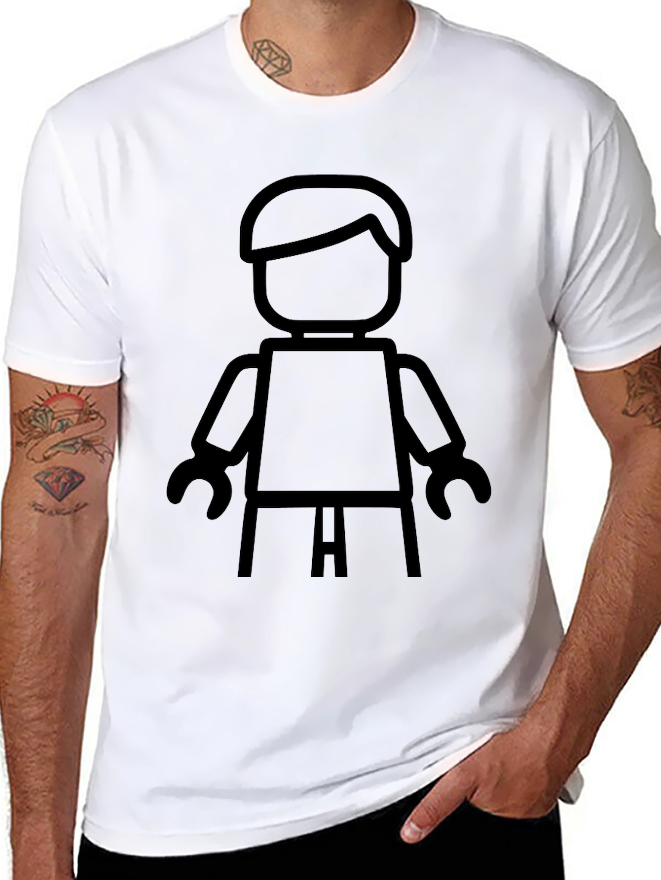 Lego Minifigure Graphic Tee - Classic Black T-Shirt