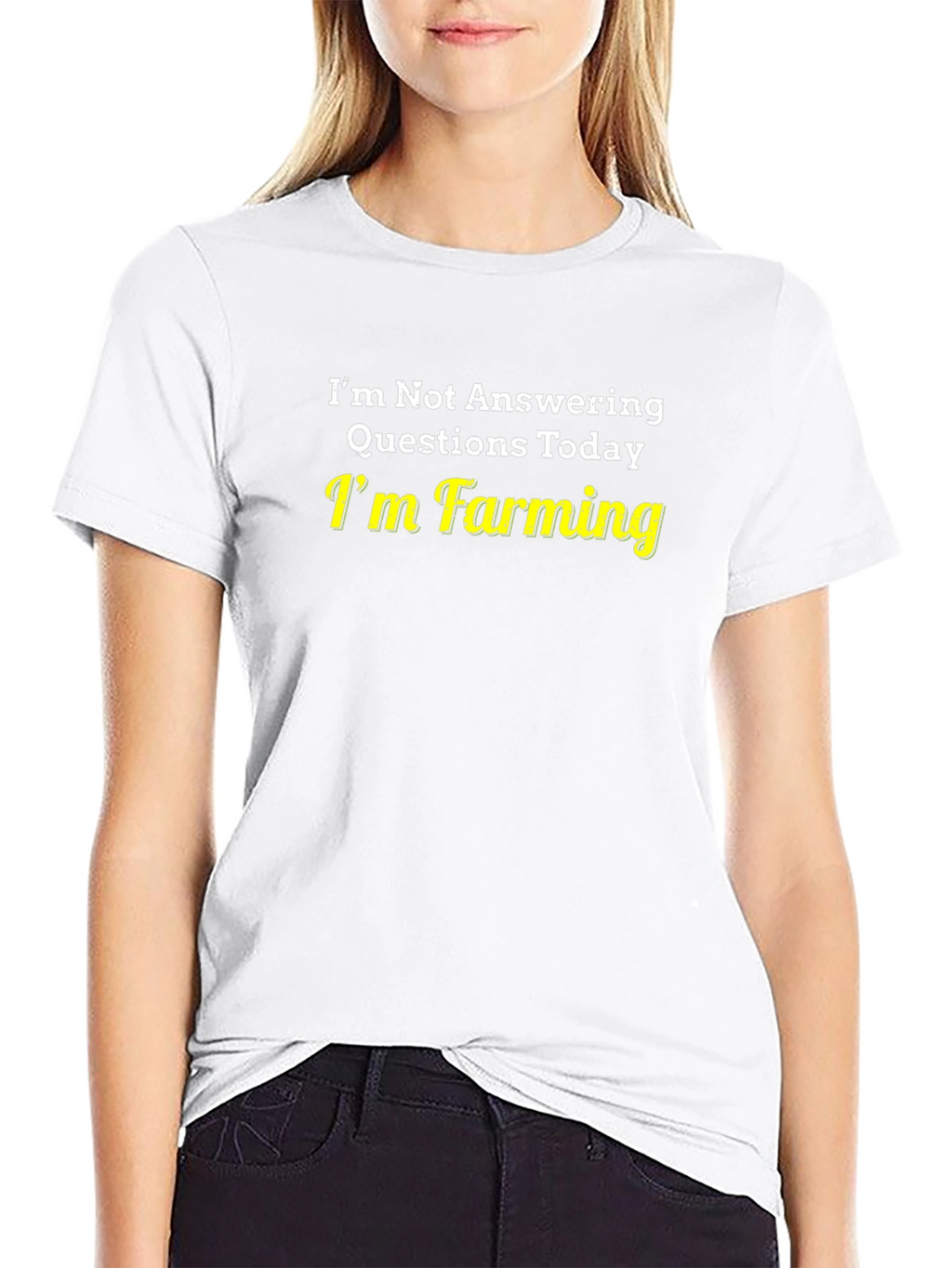 Funny Farming T-Shirt - Im Not Answering Questions Today