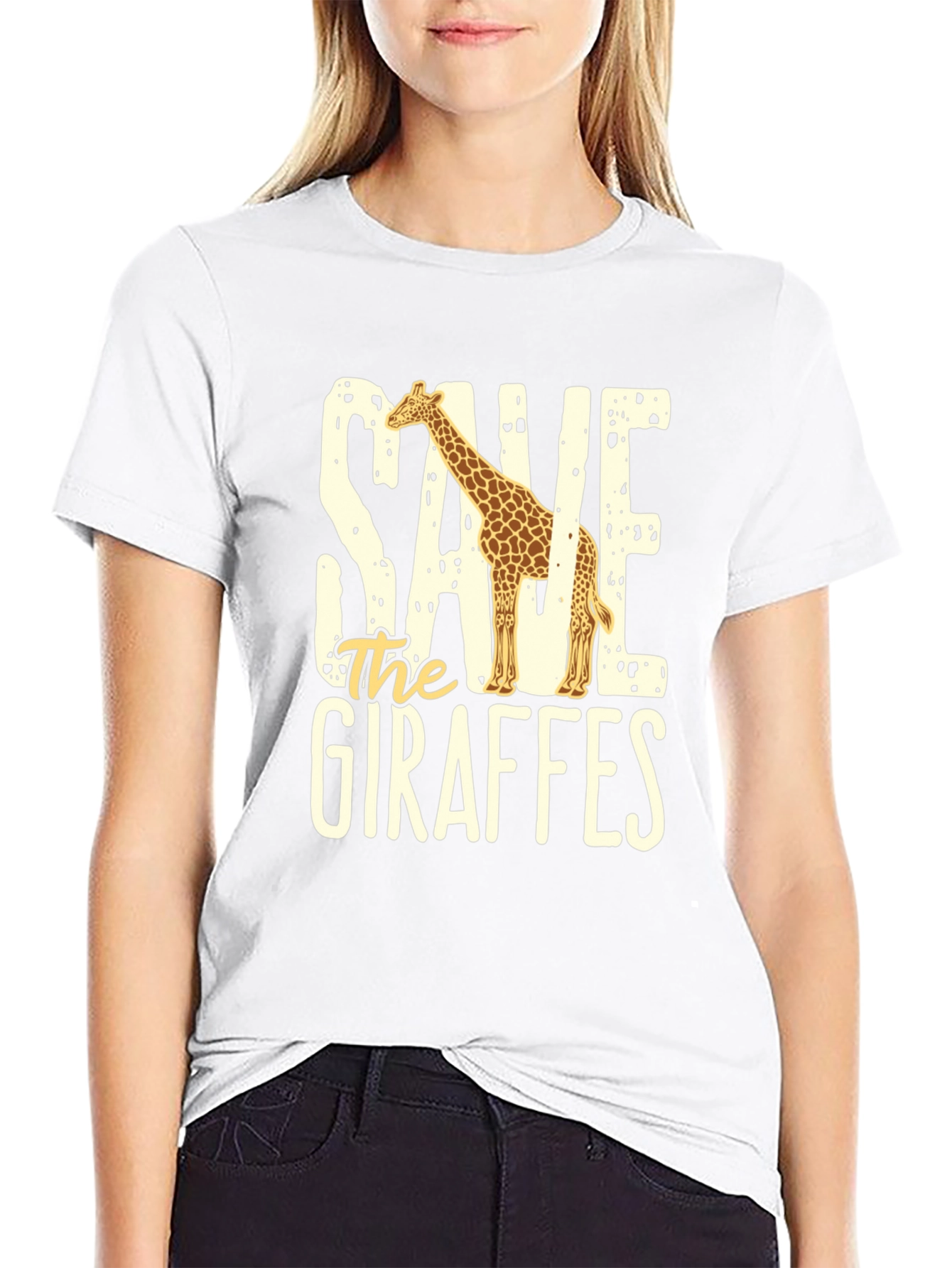 Save the Giraffes Graphic Tee
