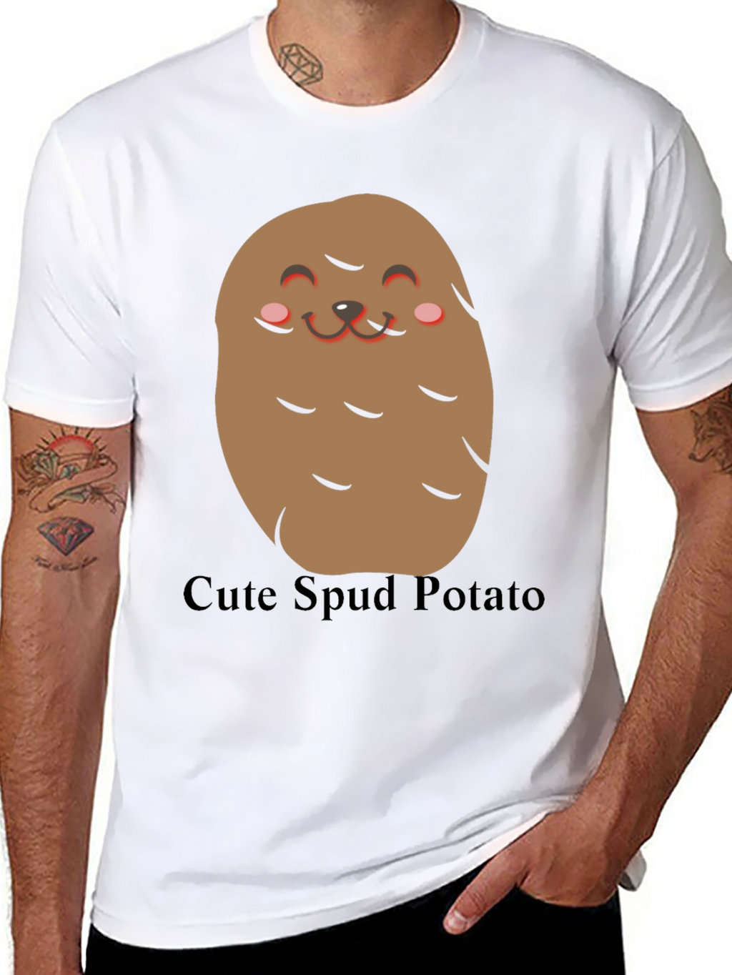 Cute Spud Potato T-Shirt - Funny Food Tee