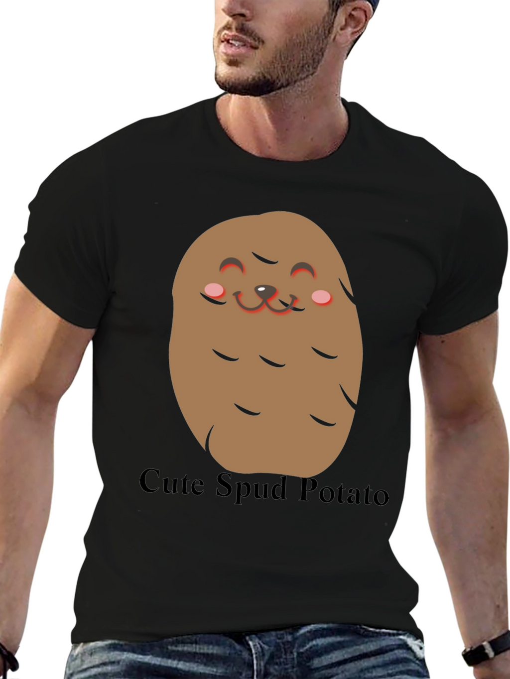 Cute Spud Potato T-Shirt - Funny Food Tee