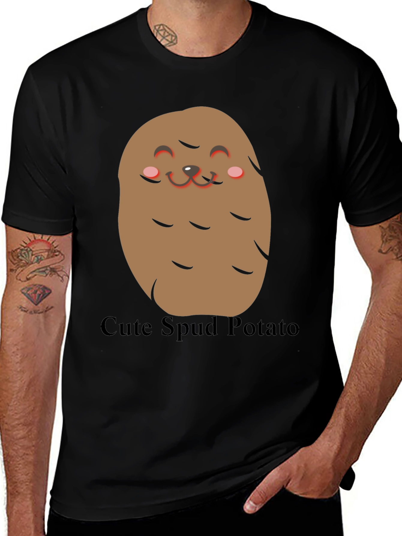 Cute Spud Potato T-Shirt - Funny Food Tee
